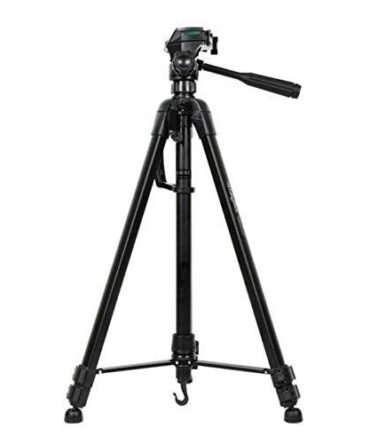 Digitek (DTR-550 LT) (65 Inch) Lightweight Tripod (Maximum Load up to 5kg), 5.57 Feet Tall for Digital SLR & Video Cameras, Made Aluminium Material