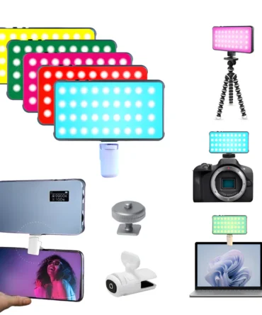 Digitek LED-D12W ML RGB Professional RGB Portable Video Light with Flicker-Free LED Technology & 2000mAh 3.7V Li-ion Battery