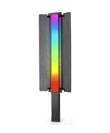 DIGITEK® (DSL-30W RGB) Stick Light Portable Handheld RGB LED Light Wand with Grid, Diffuser & Barn Door Comes with a 5200mAh Built in Battery Pack
