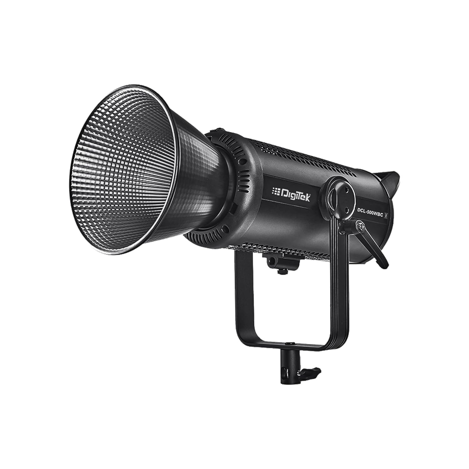 Digitek® (DCL-500 WBC) 460W Bi-Color Continuous LED Video Light with 18cm Reflector, 2700K-6500K Color Temp, 42000 LM, Flash Speed 1-9s, 12 Special FX Effects, App Control, Ideal Studio Lighting