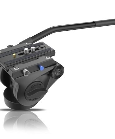 DIGITEK Platinum (DPVH 110) Professional Video Head | Fluid Head with 2 Way Adjustable Pan Head | Supports Multiple Tripods & Monopods (Load Capacity-10 Kgs)