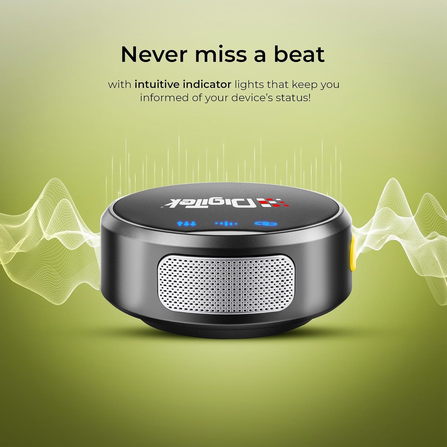 DIGITEK® DWM-115 2-in-1 Wireless Microphone, 2.4GHz, Magnetic Clip, Noise Reduction Lavalier Mic, 40m Range, 6Hr Battery, 360° Sound Capture for iOS & Android, Ideal Video Recording, Vlogging, Youtube