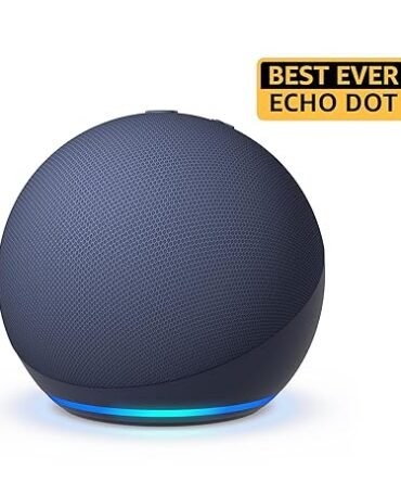 Amazon Echo Dot (5th Gen) | Smart speaker with Bigger sound, Motion Detection, Temperature Sensor, Alexa and Bluetooth|
