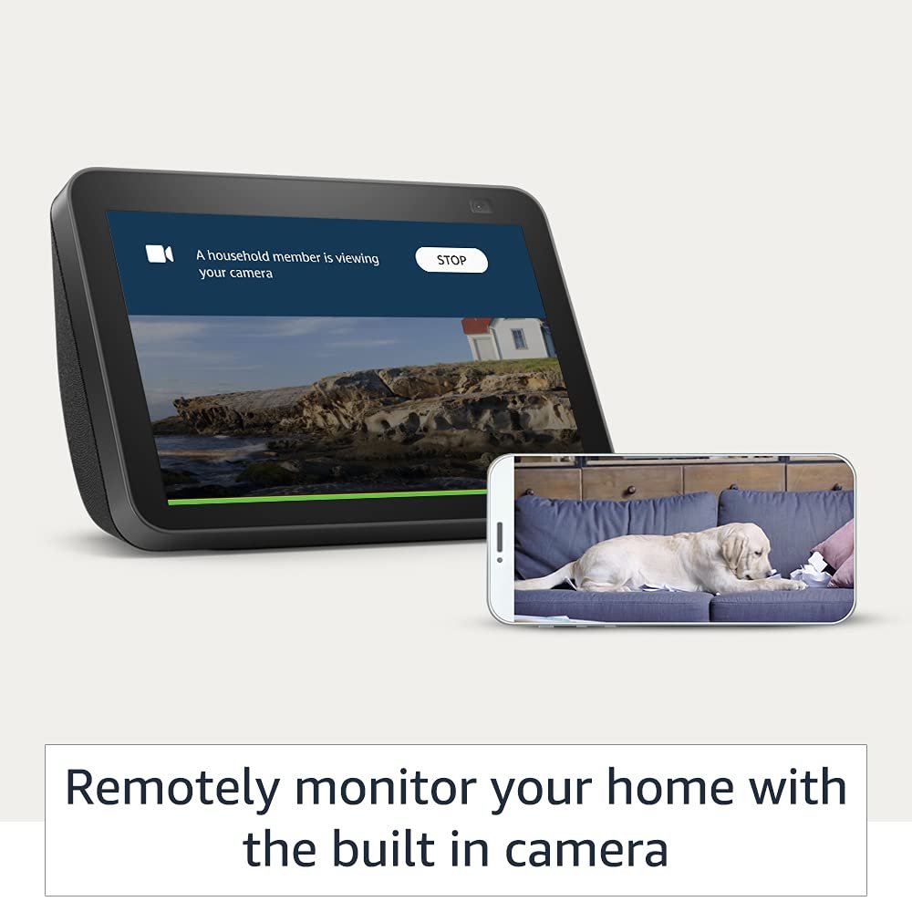 Amazon Echo Show 8 (2nd Gen) - Smart speaker with 8" HD screen, stereo sound & hands-free entertainment with Alexa